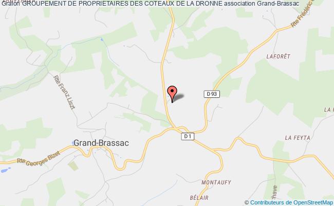 plan association Groupement De Proprietaires Des Coteaux De La Dronne Grand-Brassac