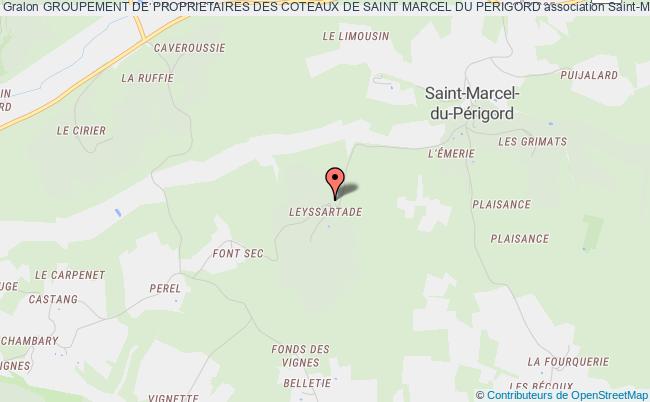 plan association Groupement De Proprietaires Des Coteaux De Saint Marcel Du Perigord Saint-Marcel-du-Périgord