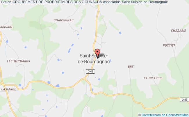 plan association Groupement De Proprietaires Des Gounauds Saint-Sulpice-de-Roumagnac