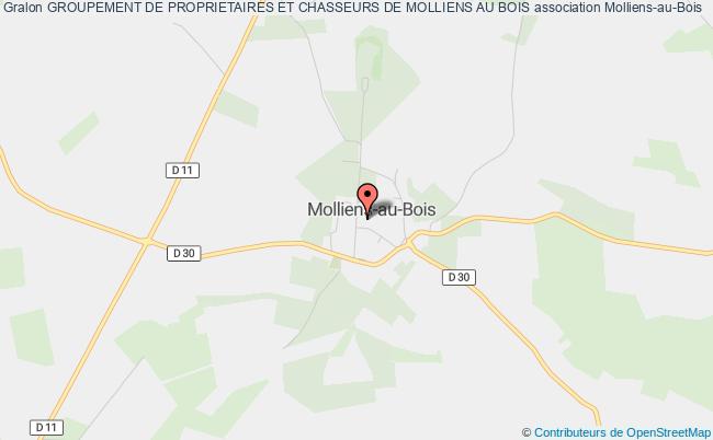 plan association Groupement De Proprietaires Et Chasseurs De Molliens Au Bois Molliens-au-Bois