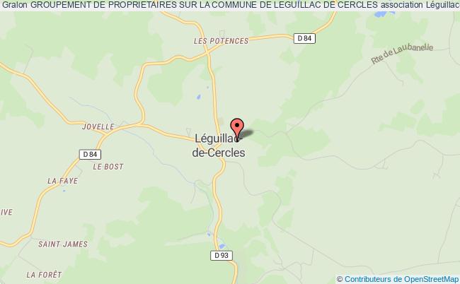 plan association Groupement De Proprietaires Sur La Commune De Leguillac De Cercles Léguillac-de-Cercles