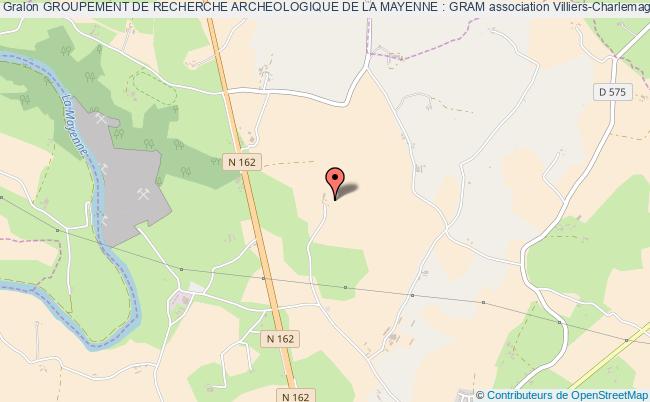 plan association Groupement De Recherche Archeologique De La Mayenne : Gram Villiers-Charlemagne