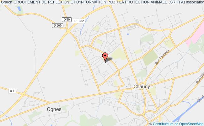 plan association Groupement De Reflexion Et D'information Pour La Protection Animale (grifpa) Chauny