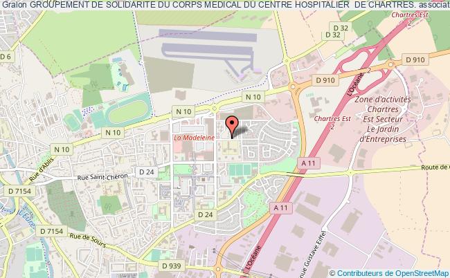 plan association Groupement De Solidarite Du Corps Medical Du Centre Hospitalier  De Chartres. Chartres