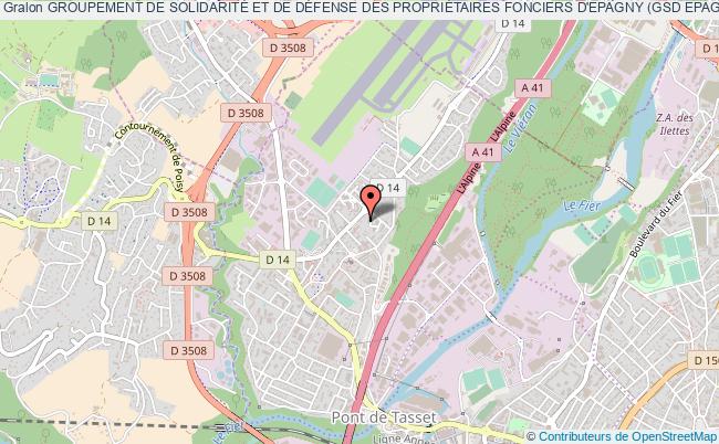 plan association Groupement De SolidaritÉ Et De DÉfense Des PropriÉtaires Fonciers D'epagny (gsd Epagny) Annecy