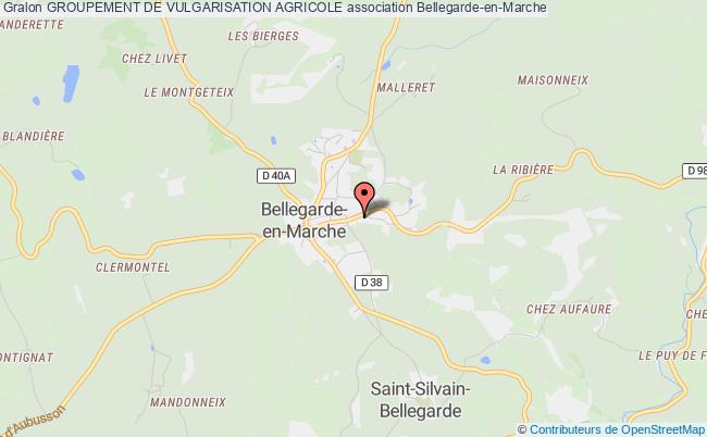 plan association Groupement De Vulgarisation Agricole Bellegarde-en-Marche