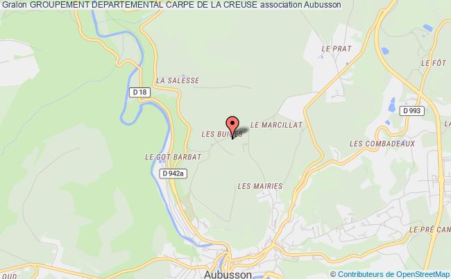 plan association Groupement Departemental Carpe De La Creuse Aubusson