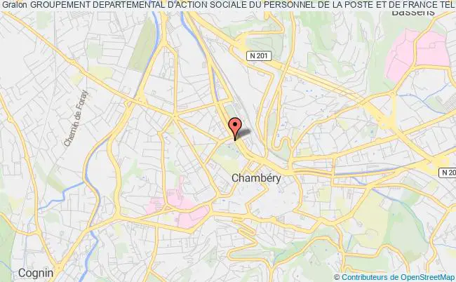 plan association Groupement Departemental D'action Sociale Du Personnel De La Poste Et De France Telecom-orange De Savoie (g.d.a.s.73) Chambéry