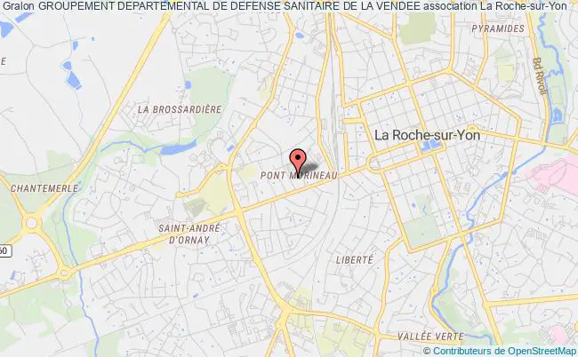 plan association Groupement Departemental De Defense Sanitaire De La Vendee La Roche-sur-Yon