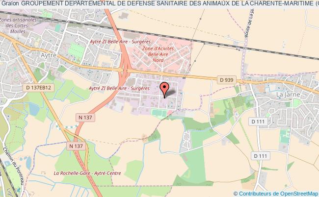 plan association Groupement Departemental De Defense Sanitaire Des Animaux De La Charente-maritime (gds 17) Aytré