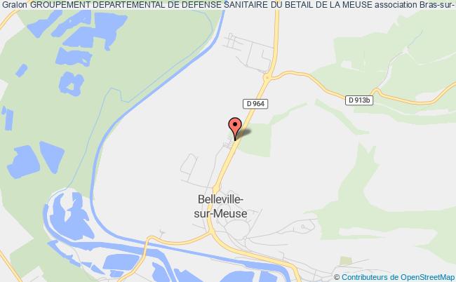 plan association Groupement Departemental De Defense Sanitaire Du Betail De La Meuse Bras-sur-Meuse