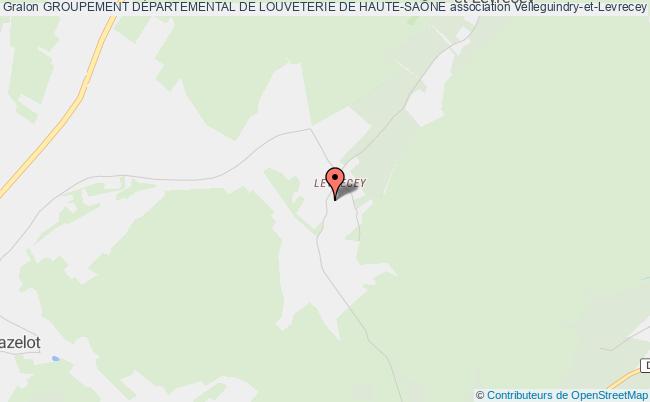plan association Groupement DÉpartemental De Louveterie De Haute-saÔne Velleguindry-et-Levrecey