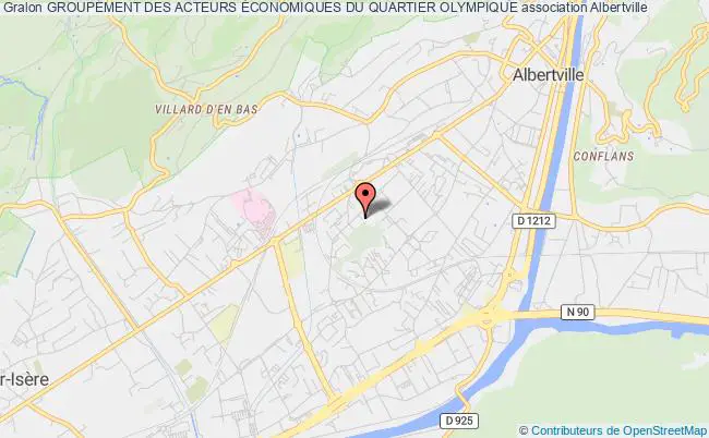 plan association Groupement Des Acteurs Économiques Du Quartier Olympique Albertville