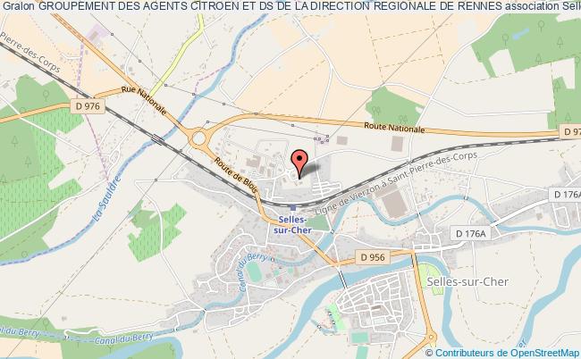 plan association Groupement Des Agents Citroen Et Ds De La Direction Regionale De Rennes Selles-sur-Cher