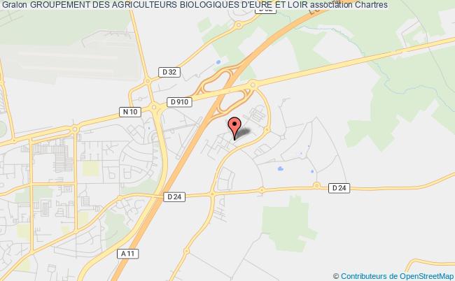 plan association Groupement Des Agriculteurs Biologiques D'eure Et Loir Chartres