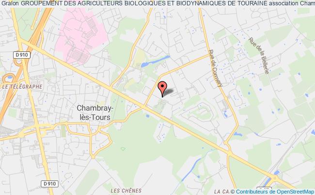 plan association Groupement Des Agriculteurs Biologiques Et Biodynamiques De Touraine Chambray-lès-Tours