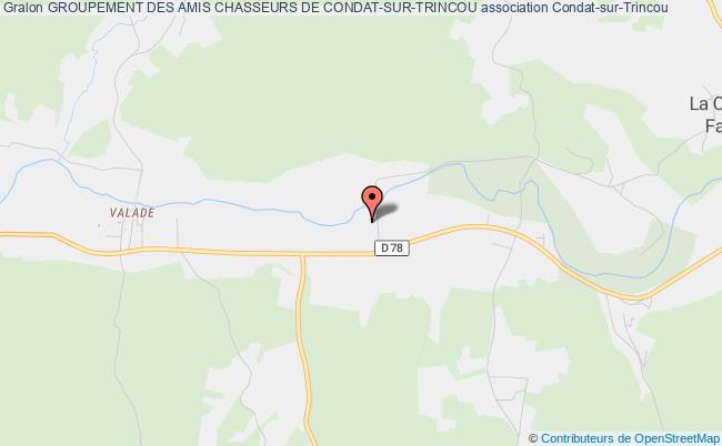 plan association Groupement Des Amis Chasseurs De Condat-sur-trincou Condat-sur-Trincou