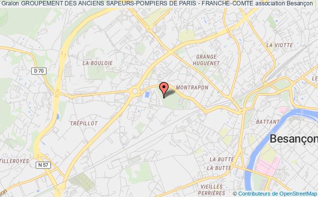 plan association Groupement Des Anciens Sapeurs-pompiers De Paris - Franche-comte Besançon