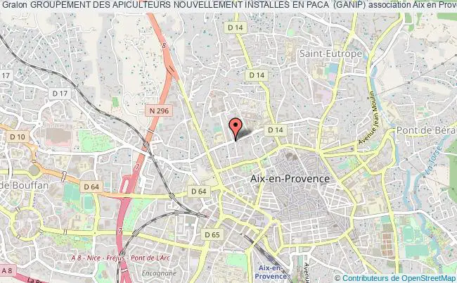 plan association Groupement Des Apiculteurs Nouvellement Installes En Paca  (ganip) Aix-en-Provence