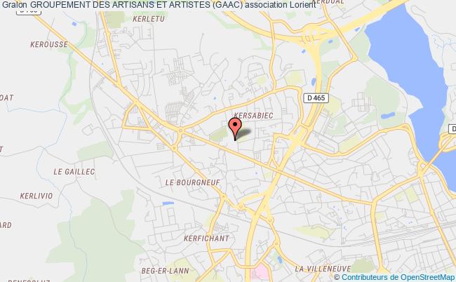 plan association Groupement Des Artisans Et Artistes (gaac) Lorient