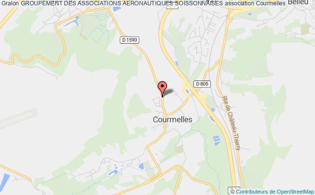 plan association Groupement Des Associations Aeronautiques Soissonnaises Soissons