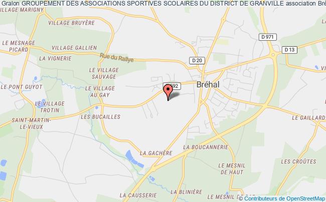 plan association Groupement Des Associations Sportives Scolaires Du District De Granville Bréhal