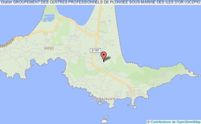 plan association Groupement Des Centres Professionnels De Plongee Sous-marine Des Iles D'or (gc2pio) Hyères