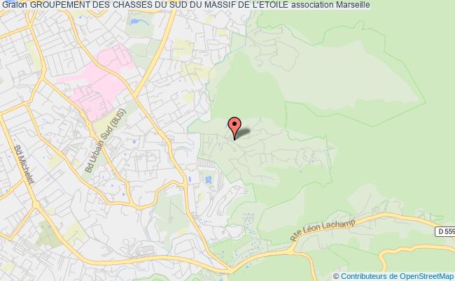 plan association Groupement Des Chasses Du Sud Du Massif De L'etoile Marseille