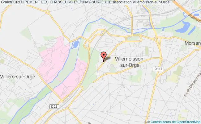 plan association Groupement Des Chasseurs D'epinay-sur-orge Villemoisson-sur-Orge