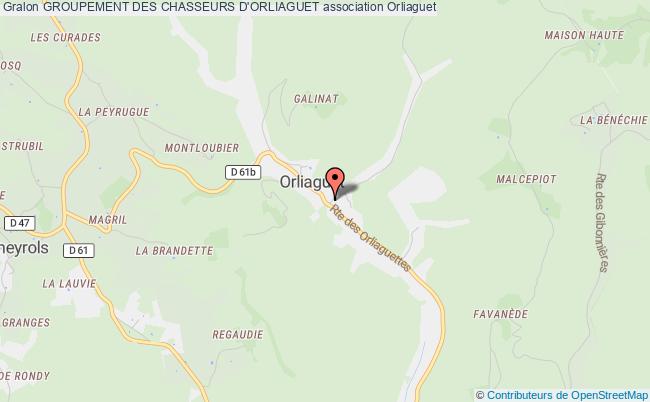 plan association Groupement Des Chasseurs D'orliaguet Orliaguet