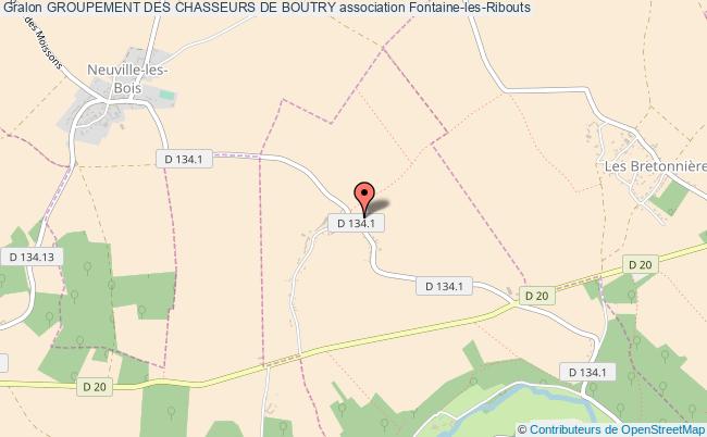 plan association Groupement Des Chasseurs De Boutry Fontaine-les-Ribouts