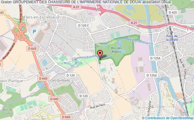 plan association Groupement Des Chasseurs De L'imprimerie Nationale De Douai Douai