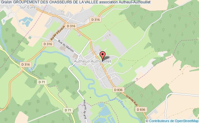 plan association Groupement Des Chasseurs De La Vallee Autheuil-Authouillet
