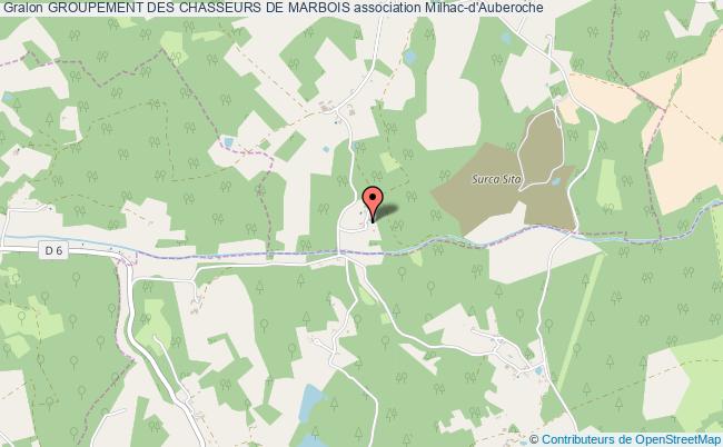 plan association Groupement Des Chasseurs De Marbois Milhac-d'Auberoche