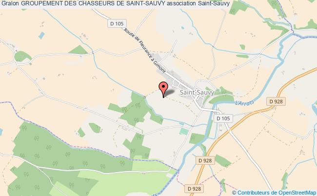 plan association Groupement Des Chasseurs De Saint-sauvy Saint-Sauvy