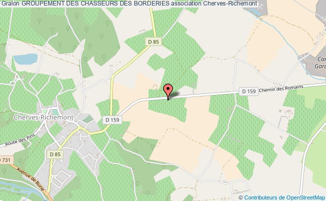 plan association Groupement Des Chasseurs Des Borderies Cherves-Richemont