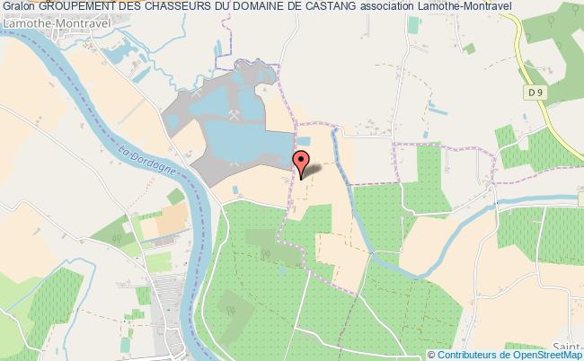 plan association Groupement Des Chasseurs Du Domaine De Castang Lamothe-Montravel