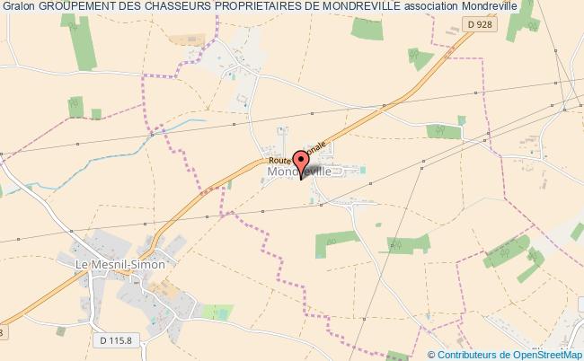 plan association Groupement Des Chasseurs Proprietaires De Mondreville Mondreville
