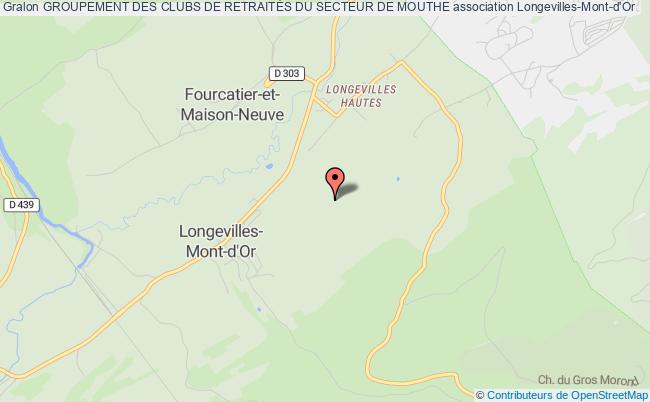 plan association Groupement Des Clubs Du 3° Age Du Canton De Mouthe Longevilles-Mont-d'Or