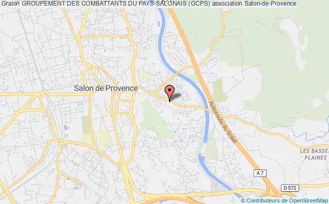 plan association Groupement Des Combattants Du Pays-salonais (gcps) Salon-de-Provence