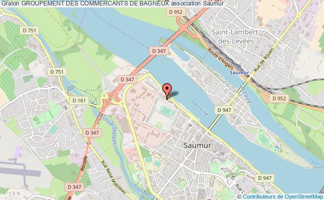 plan association Groupement Des Commercants De Bagneux Saumur