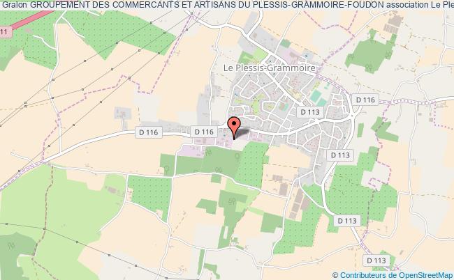 plan association Groupement Des Commercants Et Artisans Du Plessis-grammoire-foudon Le    Plessis-Grammoire