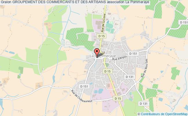plan association Groupement Des Commercants Et Des Artisans Mauges-sur-Loire