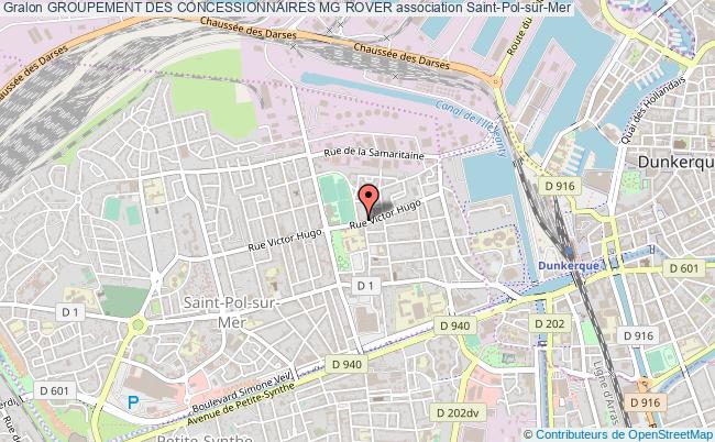 plan association Groupement Des Concessionnaires Mg Rover Saint-Pol-sur-Mer