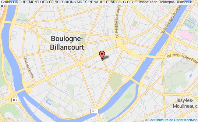 plan association Groupement Des Concessionnaires Renault Elargi - G.c.r.e. Boulogne-Billancourt
