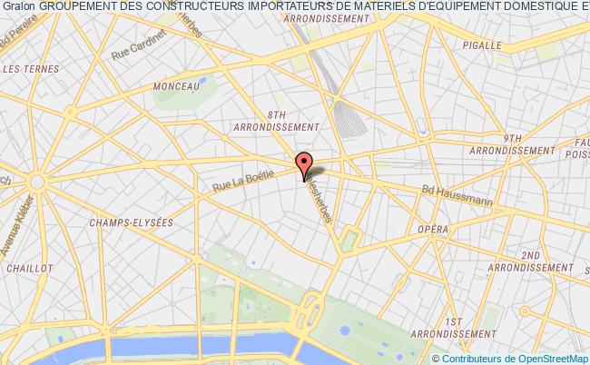 plan association Groupement Des Constructeurs Importateurs De Materiels D'equipement Domestique Et Professionnel Cimed Paris