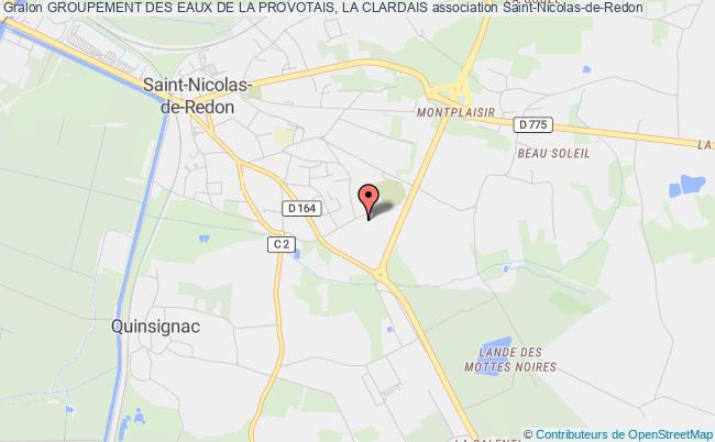 plan association Groupement Des Eaux De La Provotais, La Clardais Saint-Nicolas-de-Redon