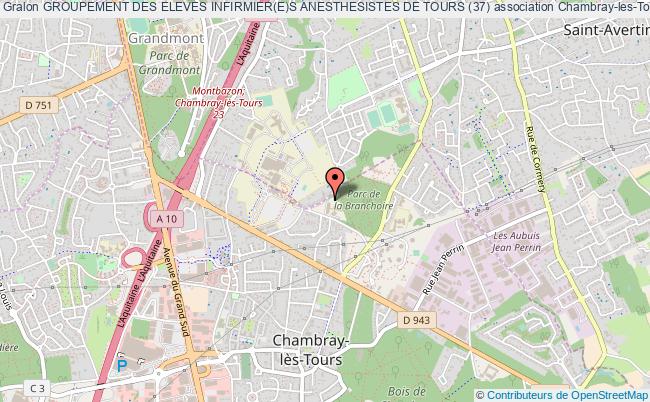 plan association Groupement Des Eleves Infirmier(e)s Anesthesistes De Tours (37) Chambray-lès-Tours