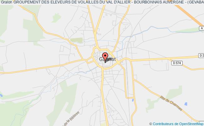 plan association Groupement Des Eleveurs De Volailles Du Val D'allier - Bourbonnais Auvergne - (gevaba) Randan