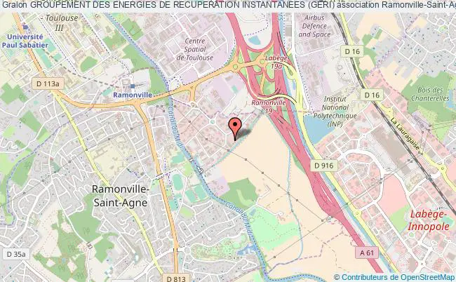 plan association Groupement Des Energies De Recuperation Instantanees (geri) Ramonville-Saint-Agne
